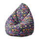 Puf Pearshape Exotic Floral-M-Velvet