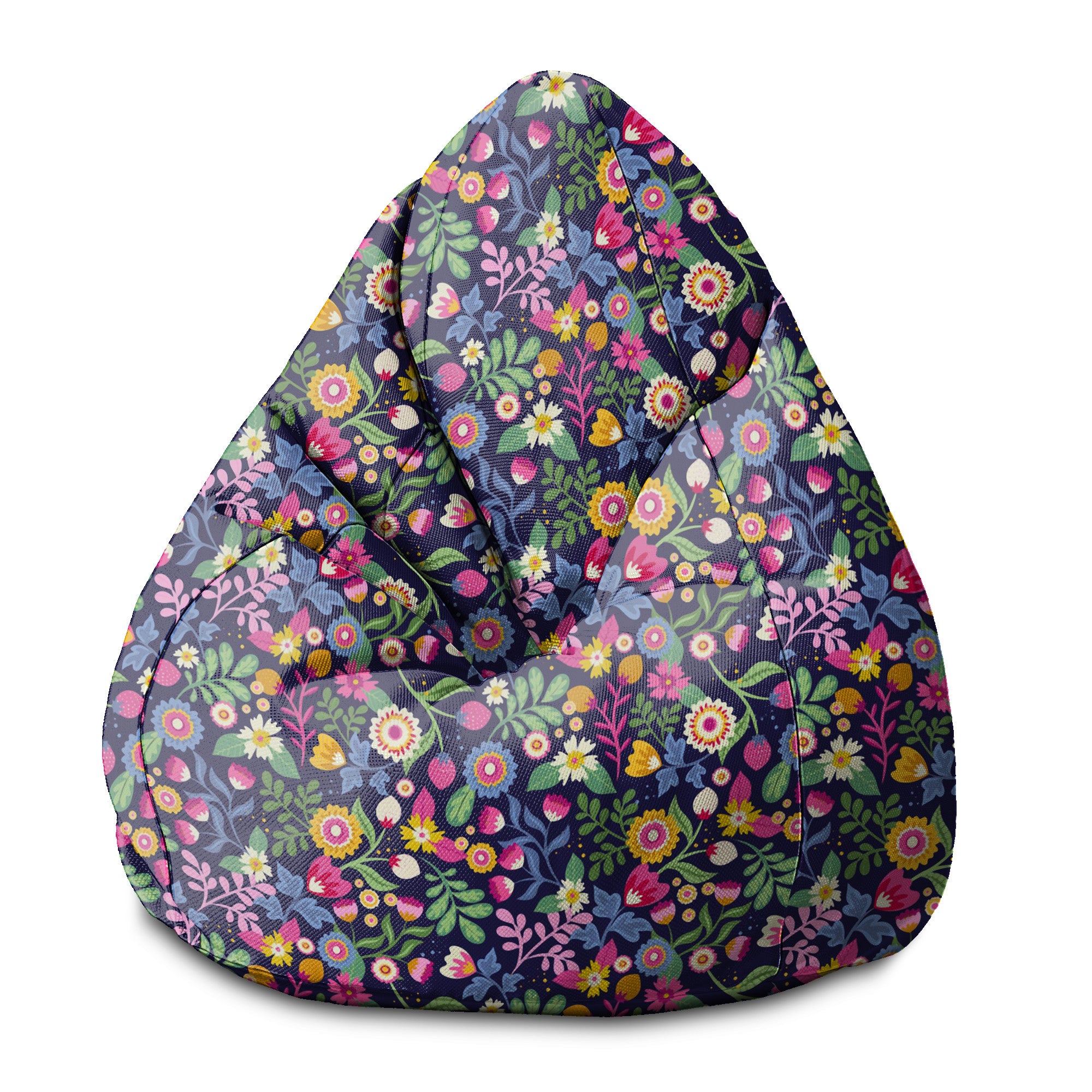 Puf Pearshape Exotic Floral-S-Velvet