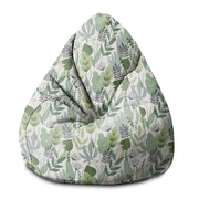 Puf Pearshape Blumen und Gras-S-Oxford