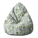 Puf Pearshape Flowers and Grass-S-Velvet