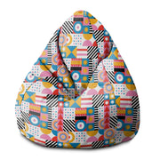 Puf Pearshape Geometric Mosaic-S-Velvet