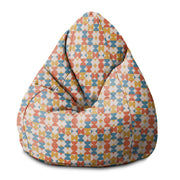 Pearshape Pouf Geometric Retro-S-Oxford