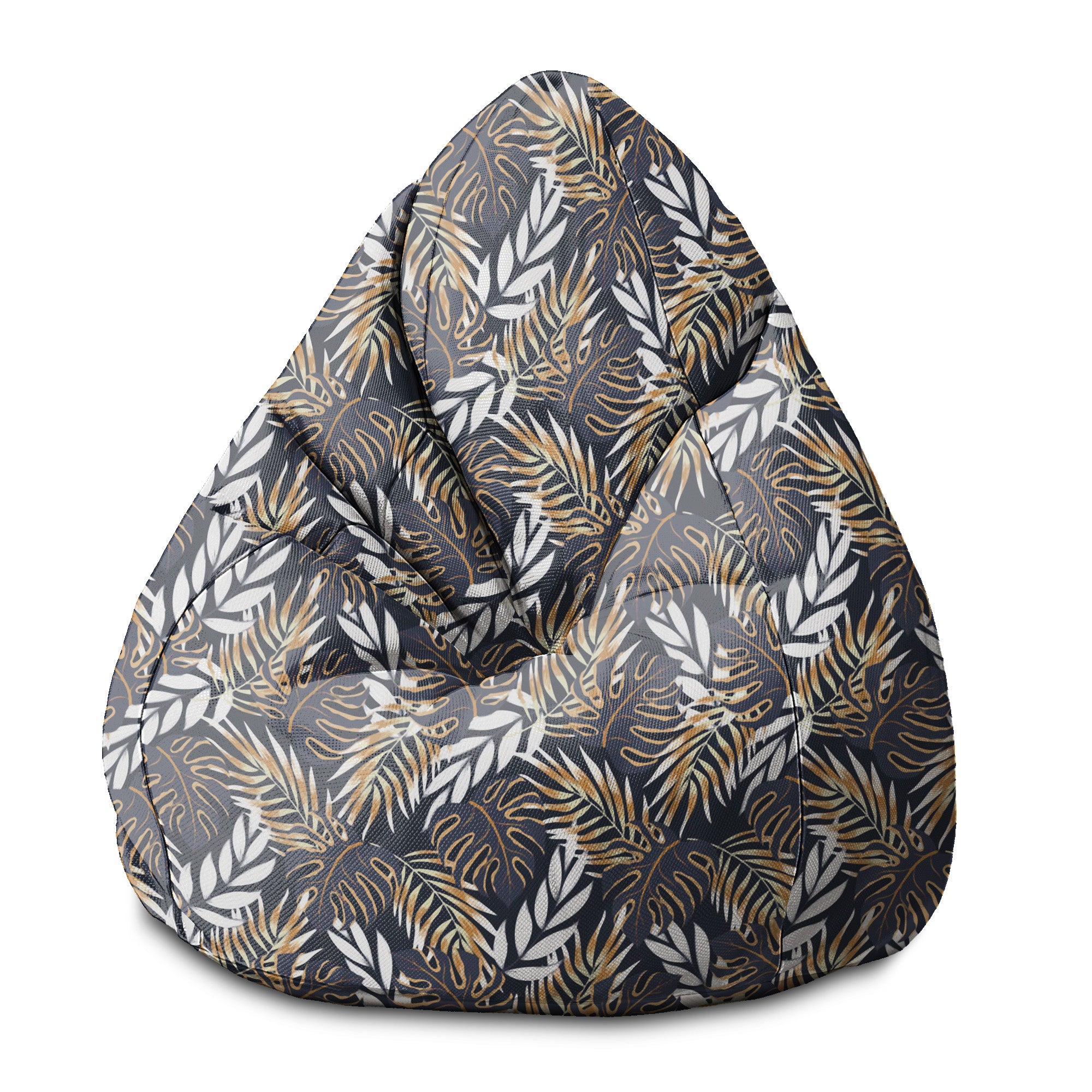 Puf Pearshape Zlaté listy