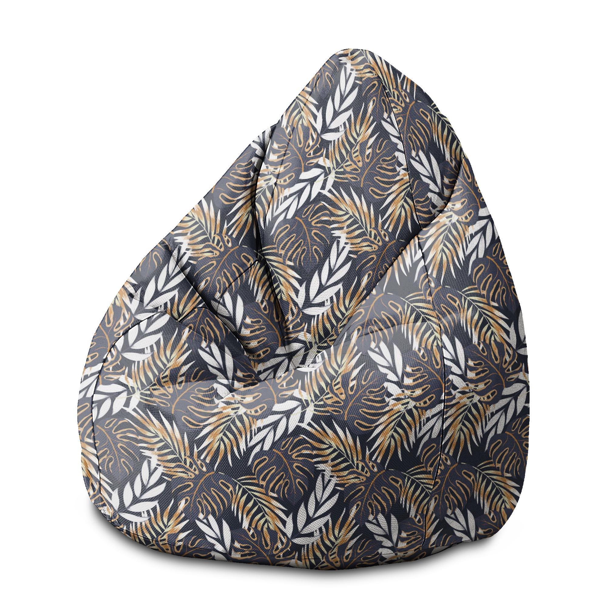 Puf Pearshape Zlaté listy-M-Velvet