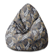Puf Pearshape Zlaté listy-S-Zamat