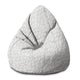 Puf Pearshape Graue Abstrakte Blätter