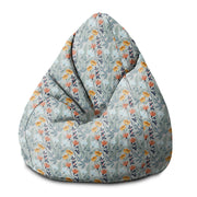 Puf Pearshape ručně kreslené květiny-S-velvet