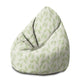 Puf Pearshape Světle zelené listy-S-Velvet