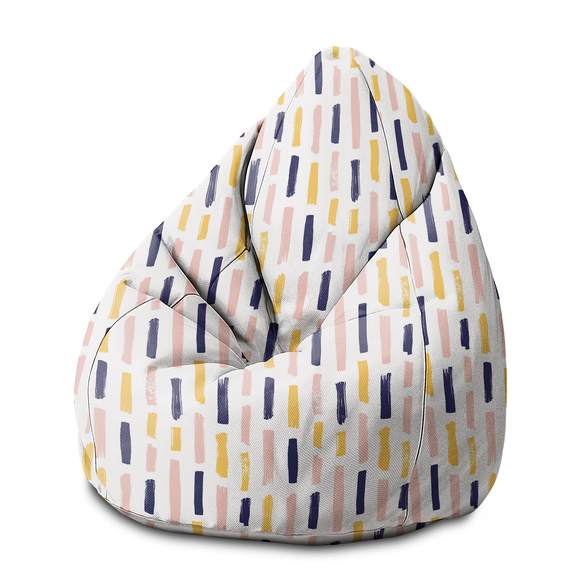 Puf Pearshape Moderné ťahy štetcom-M-Velvet