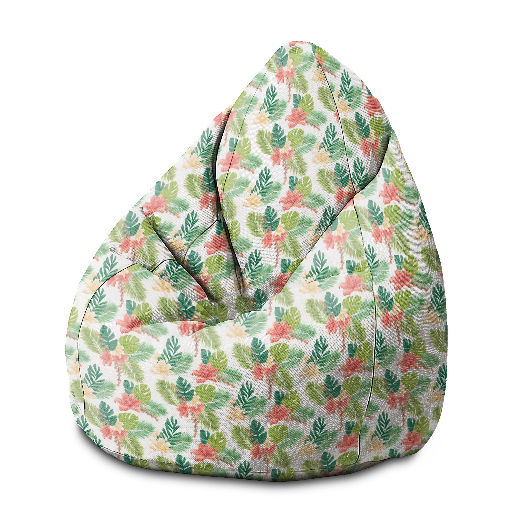 Sedací vak Pearshape Tropický-M-Velvet