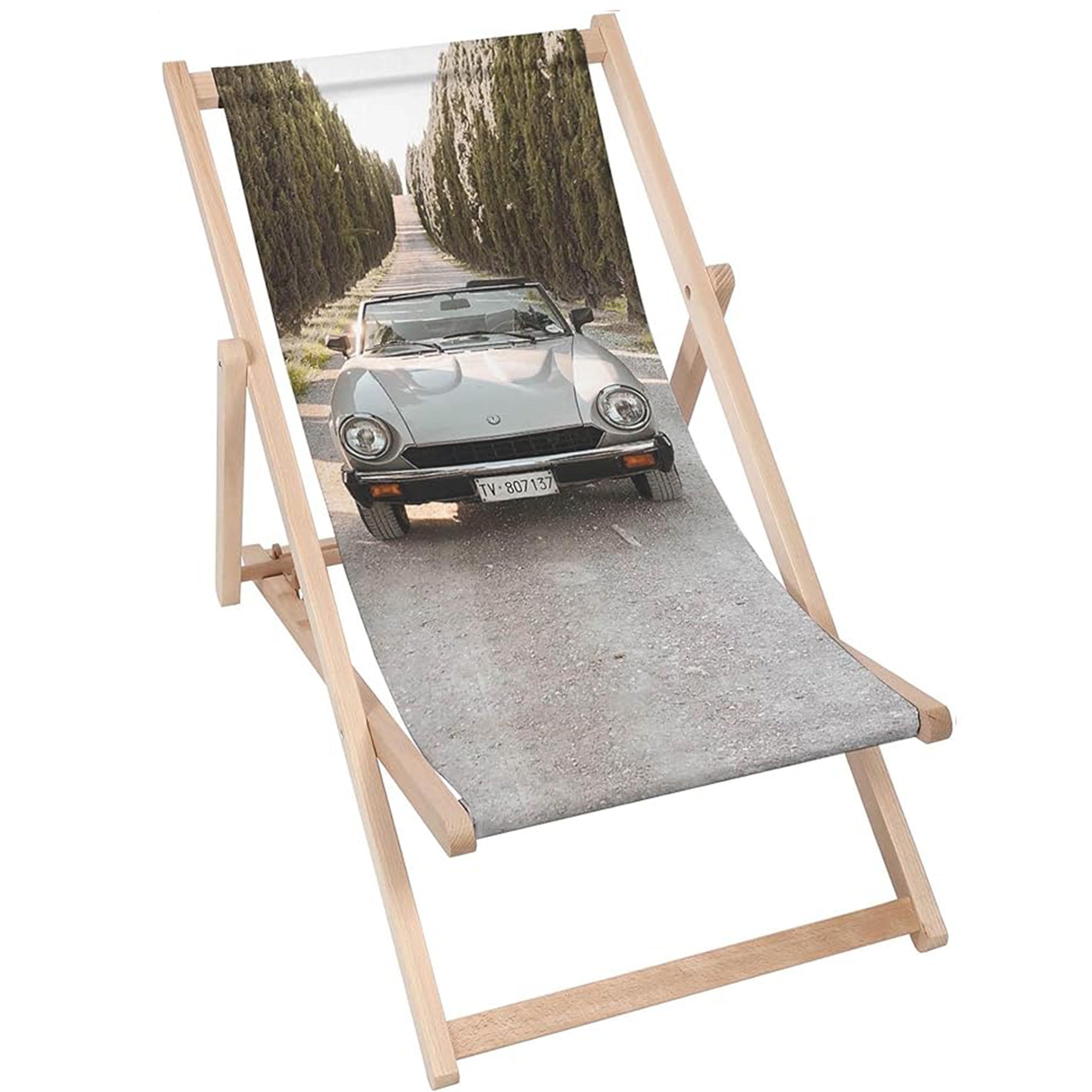 Dřevěné lehátko Retro Roadster