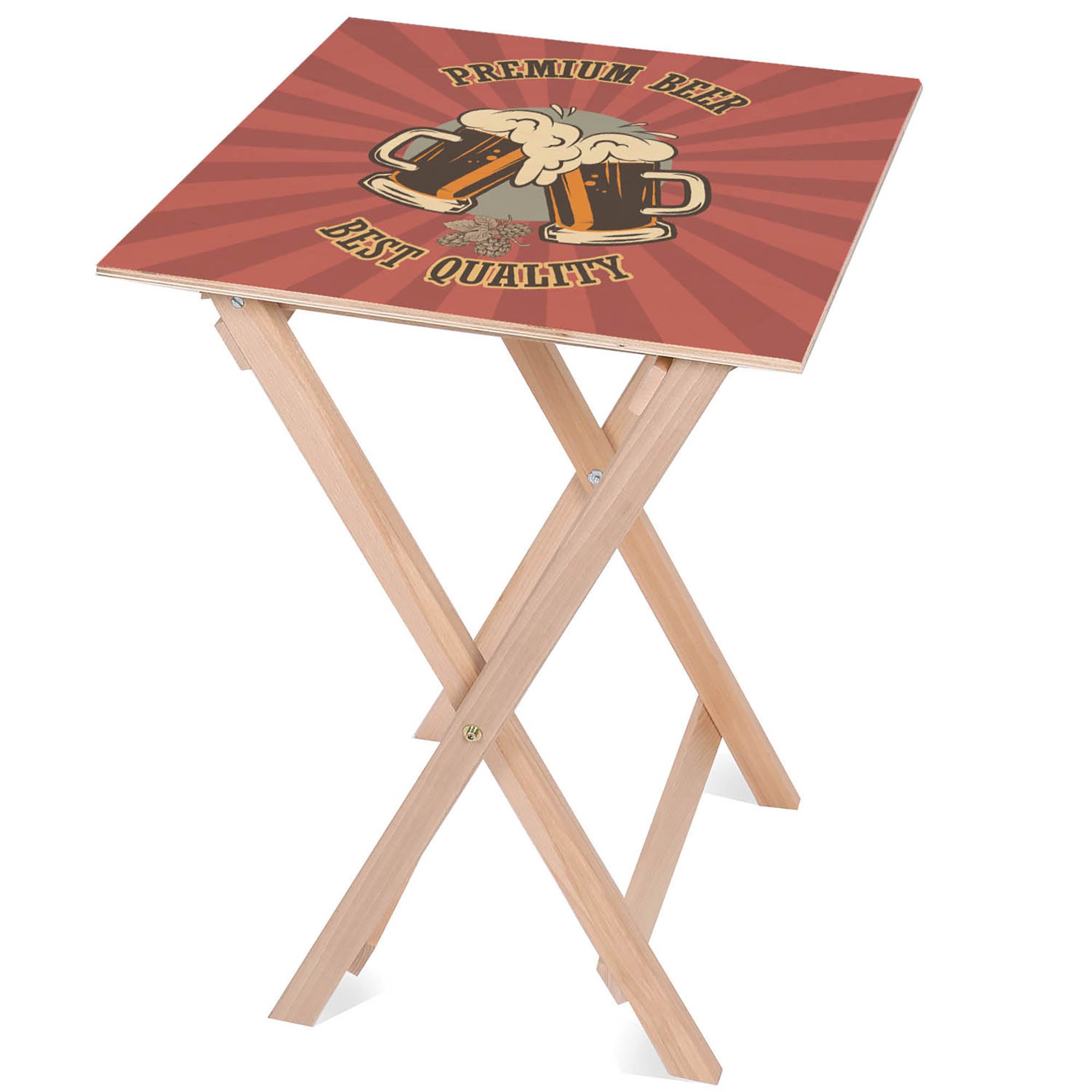 Wooden Table Premium Beer-50x50 CM