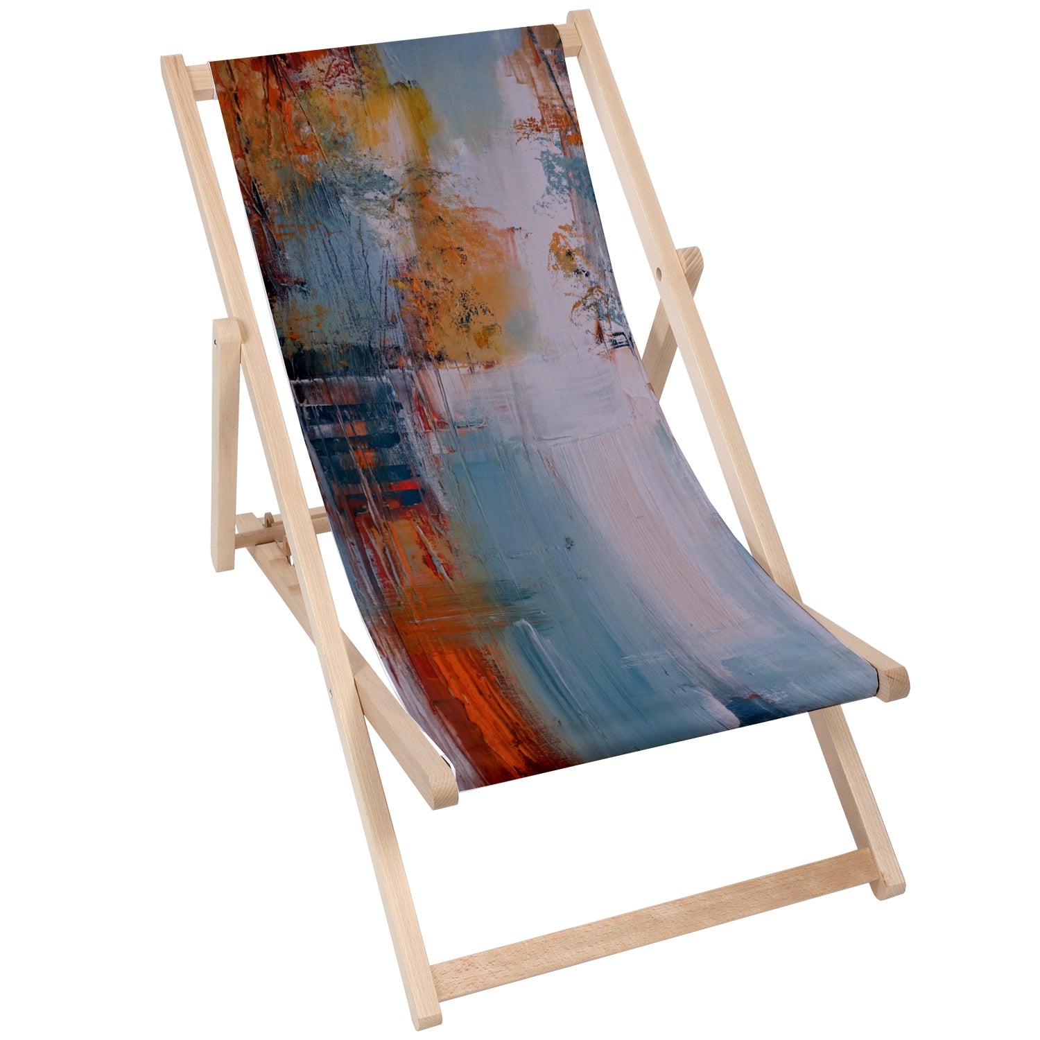 Dřevěný stolek Abstract Art 50x50 CM
