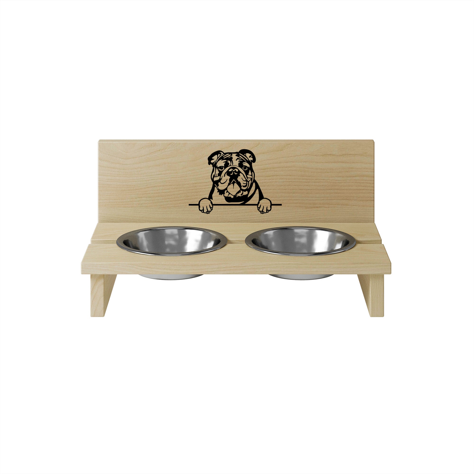 Futternapfständer für Hund Bulldog