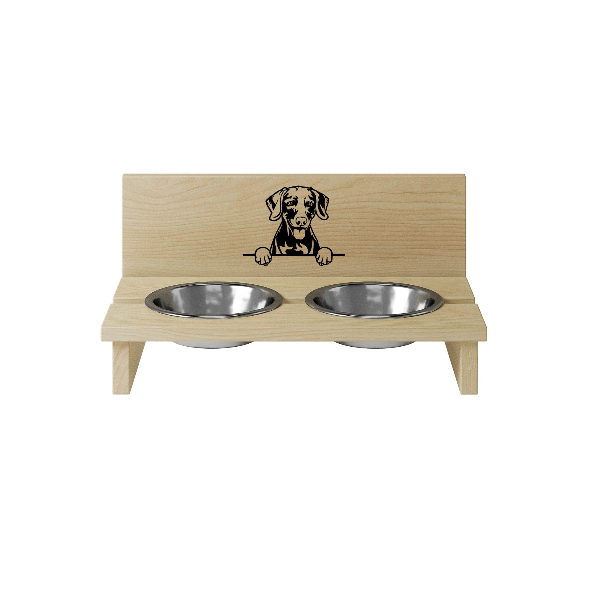 Dog Bowl Stand Weimaraners