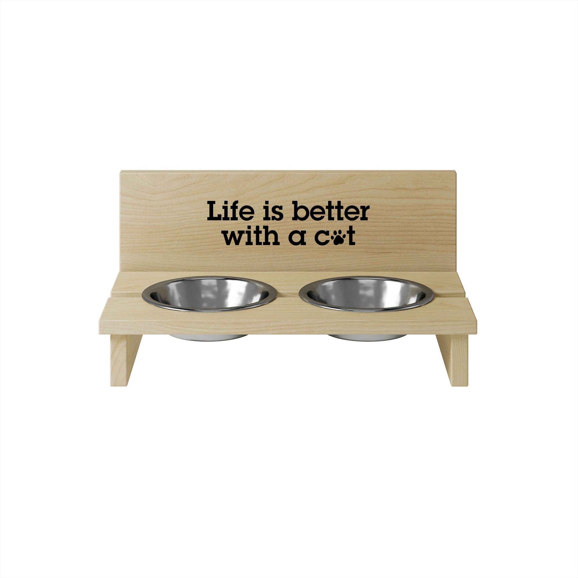 Cat Bowl Stand Life is Better with a Cat