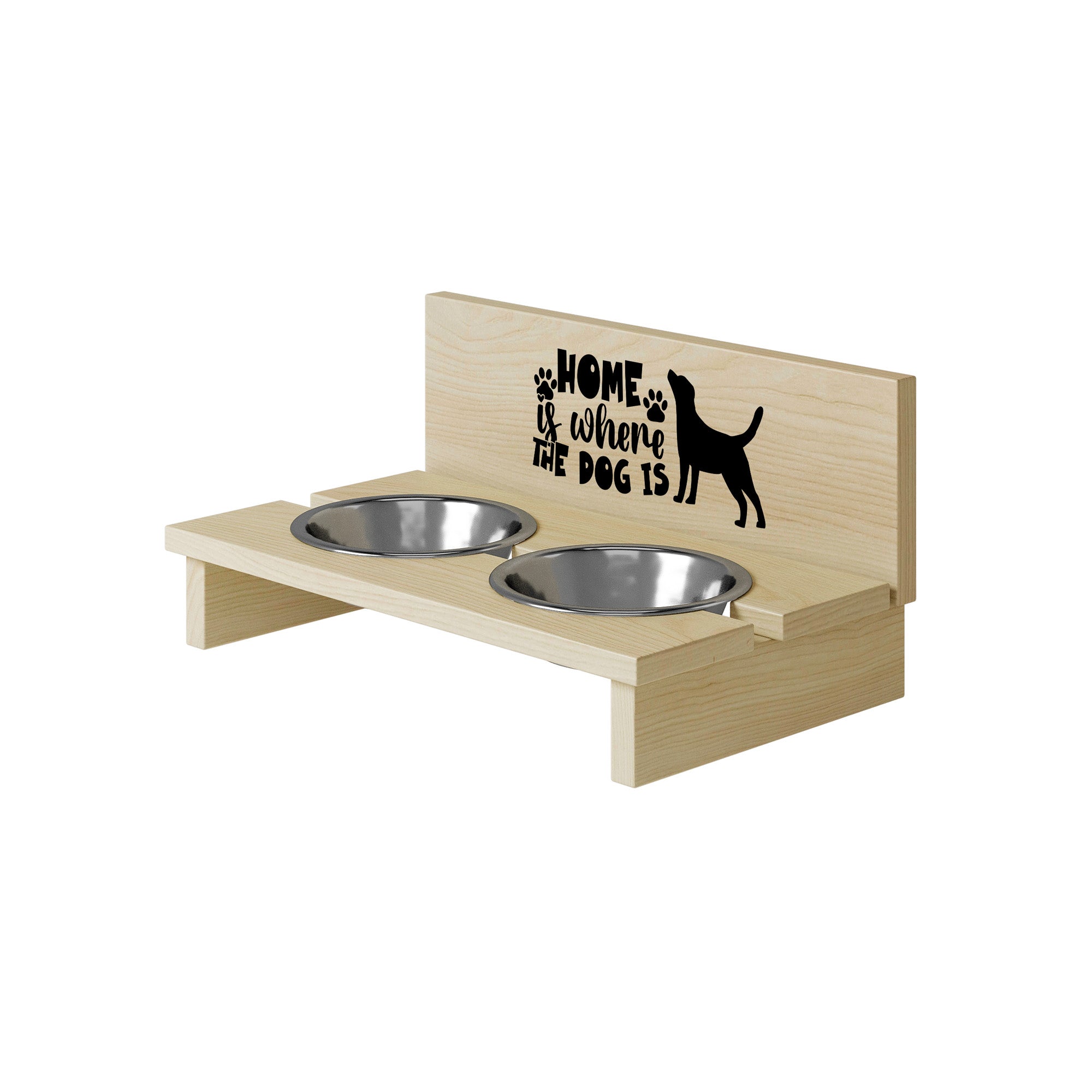Stojak na miskę dla psa Home is Where the Dog is-M