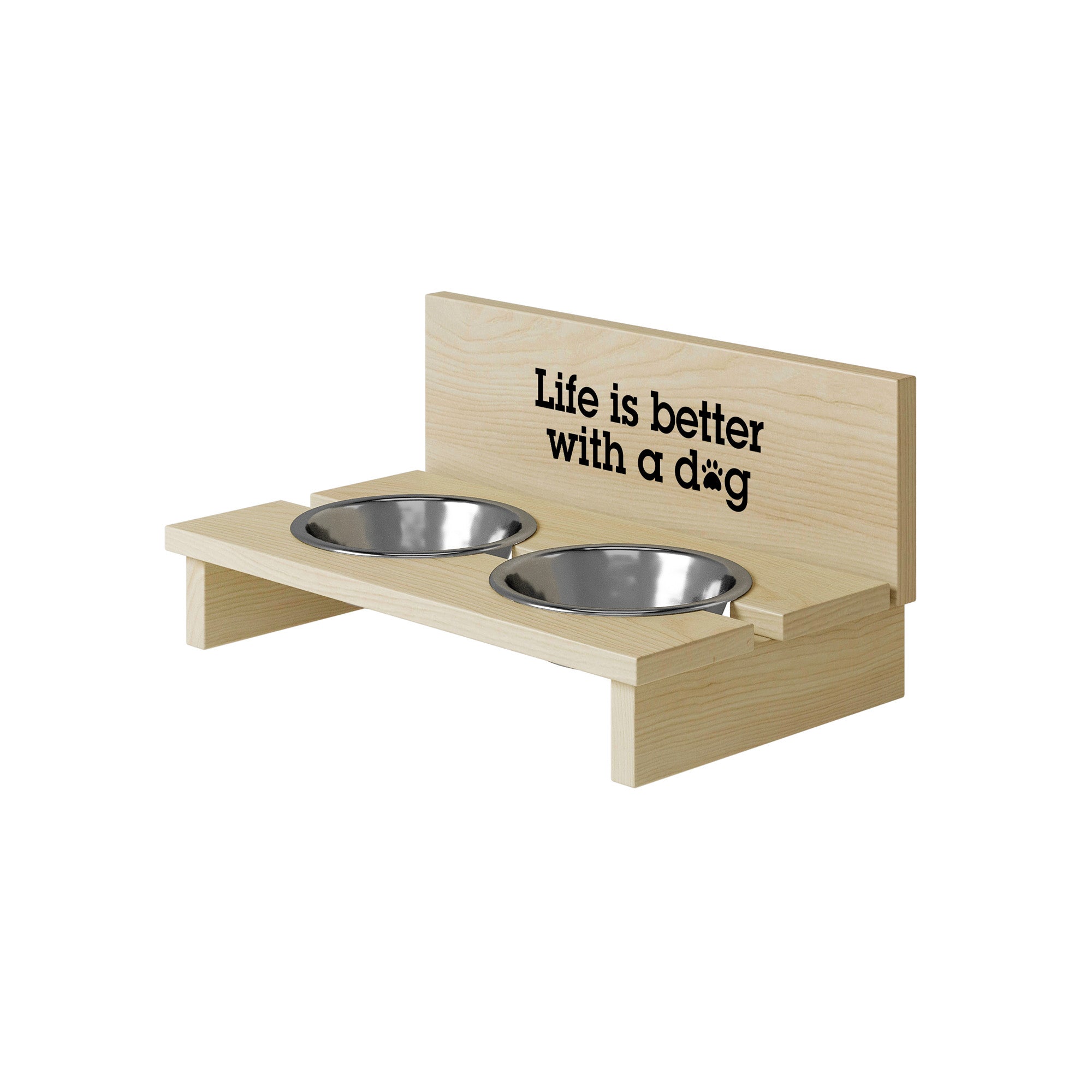 Dog Bowl Stand Life is Better with a Dog3-S
