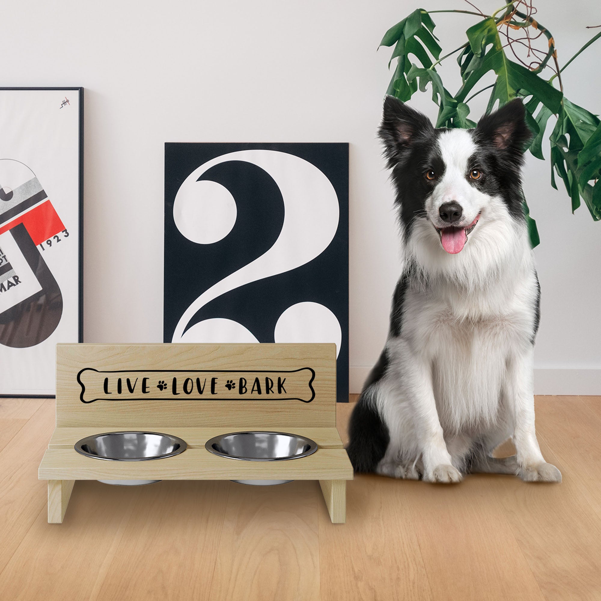 Stojak na miskę dla psa Live Love Bark-S
