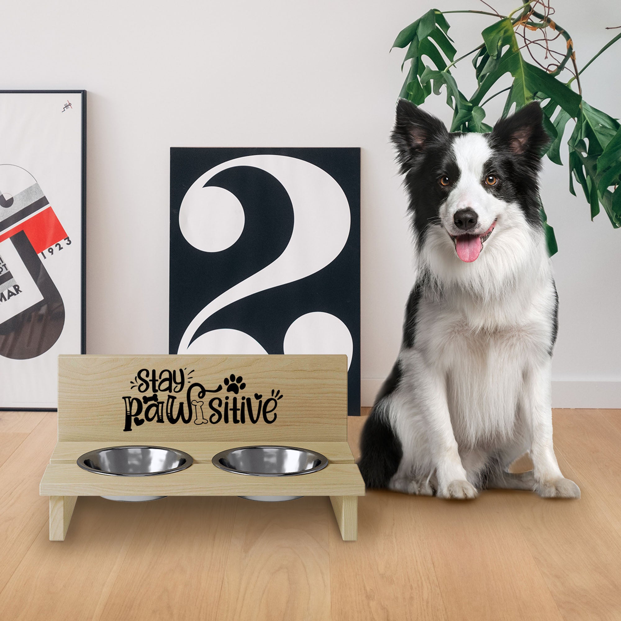 Stojan na misku pro psa Stay Pawsitive2-M