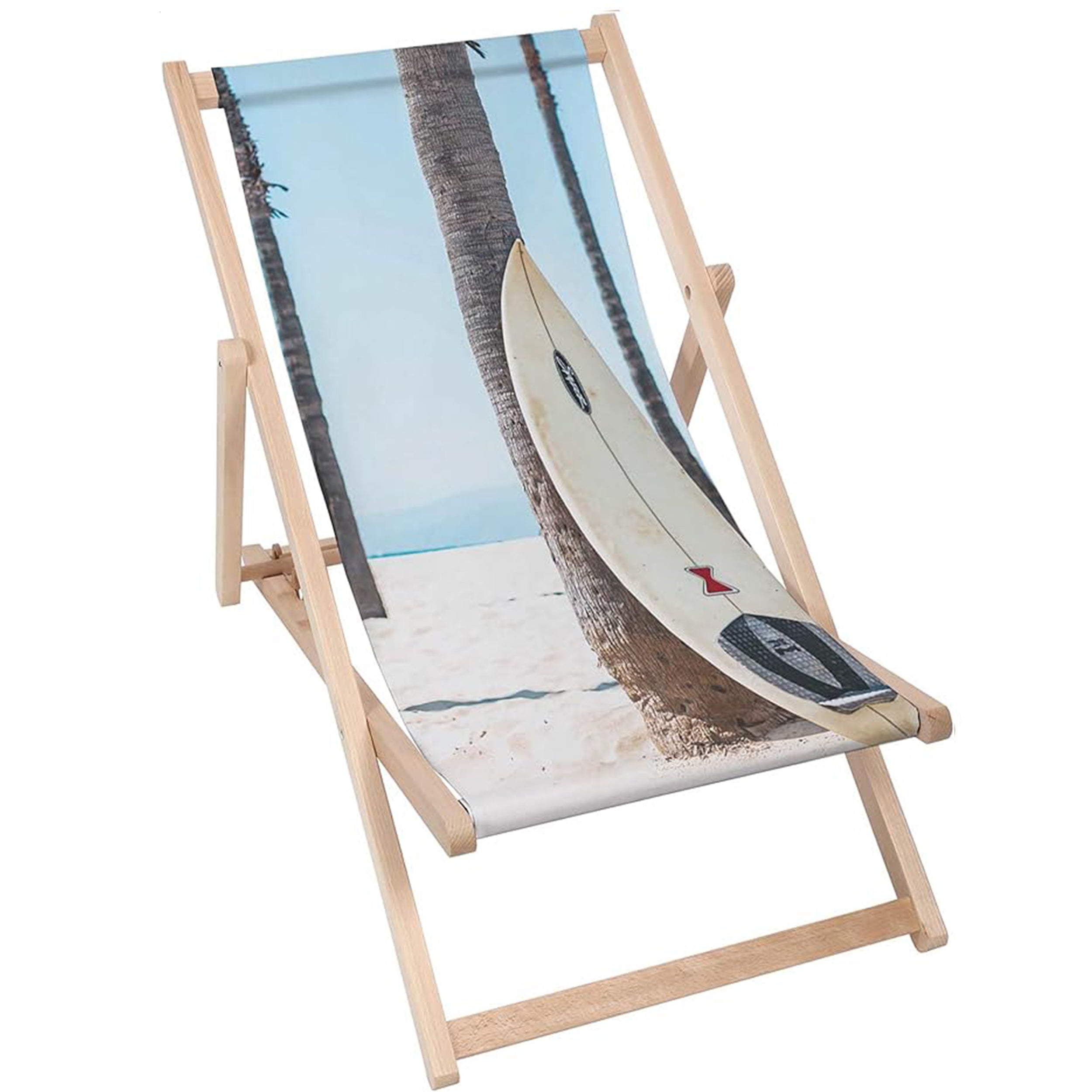 Dřevěné lehátko Surfboard