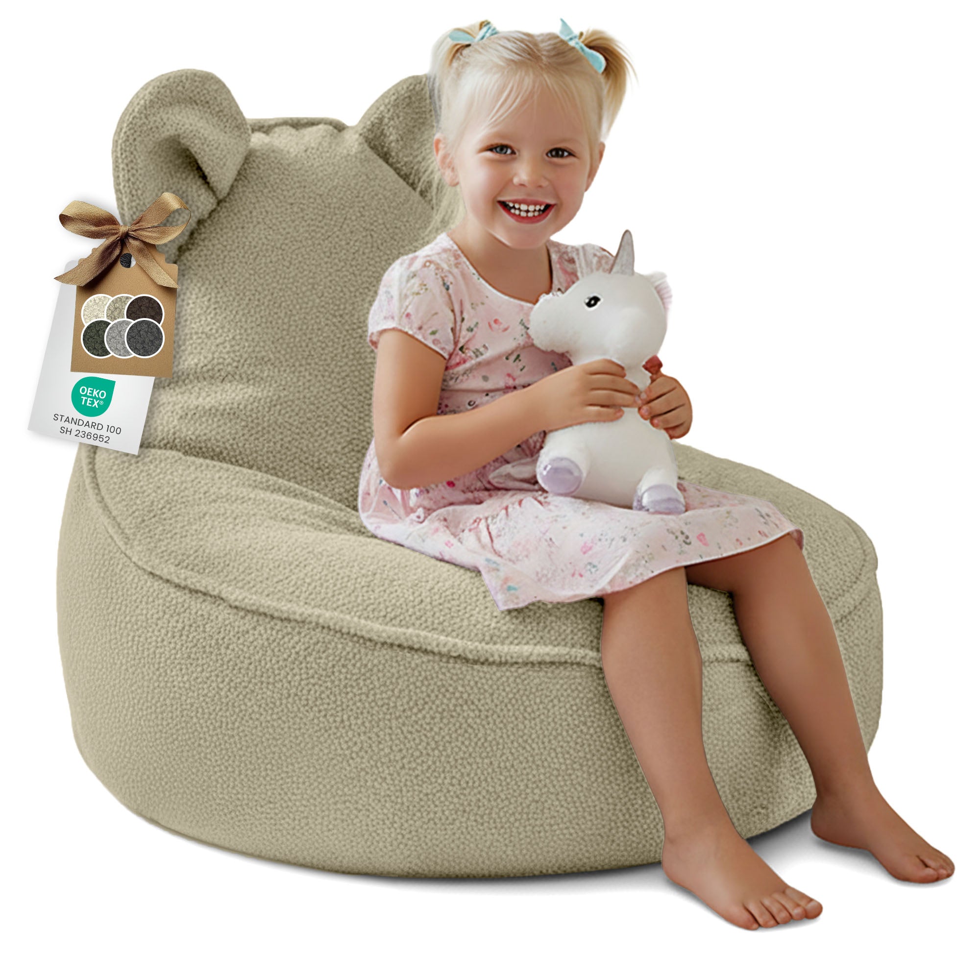 Puf Animo Mouse Pearl Grey