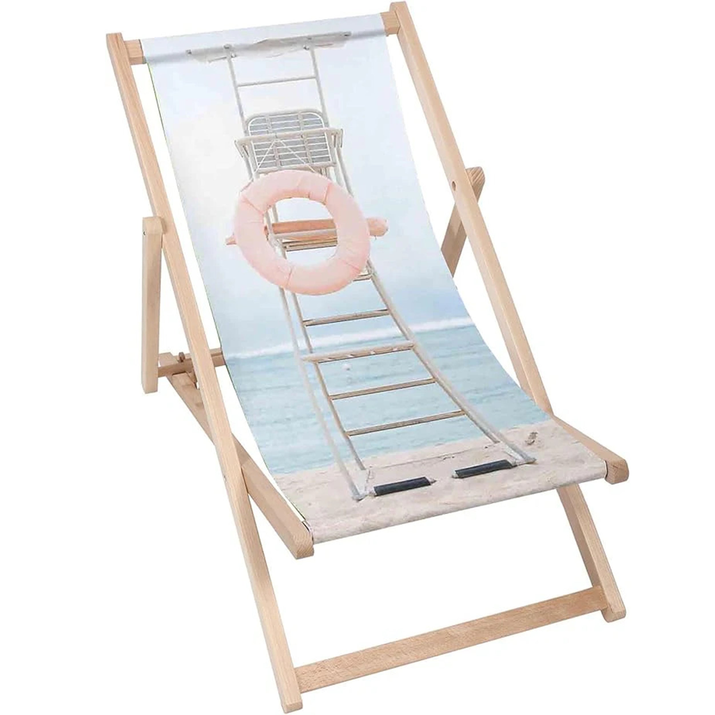 Dřevěné lehátko Vintage Lifeguard