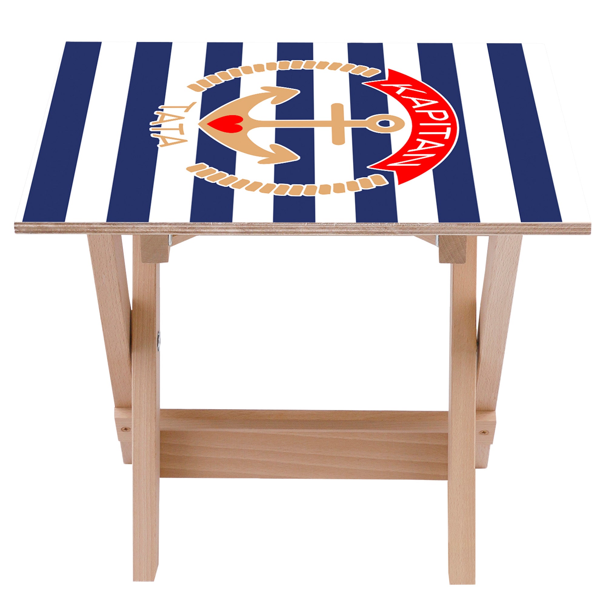 Set Deck Chair and Table Captain Dad