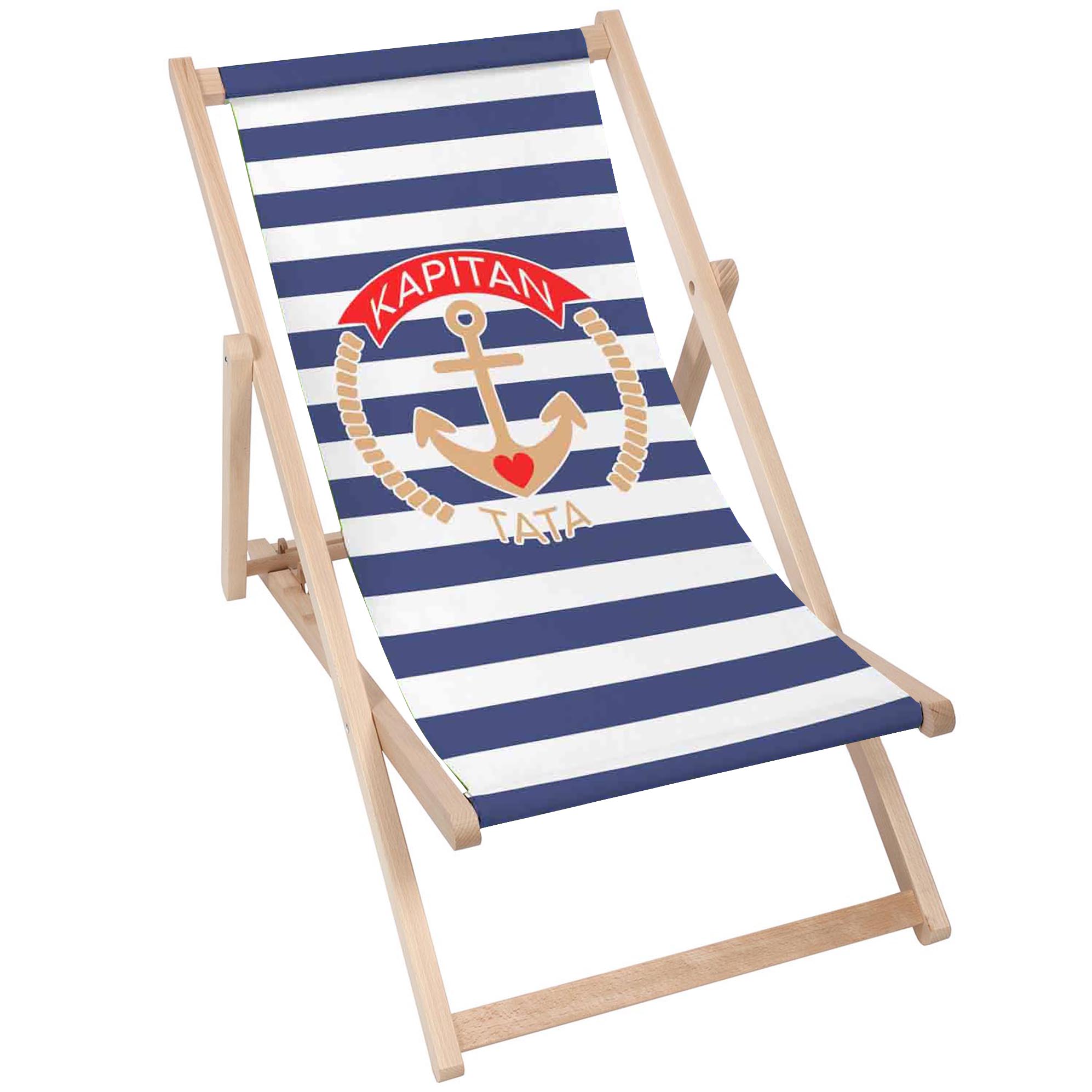 Set Deck Chair and Table Captain Dad