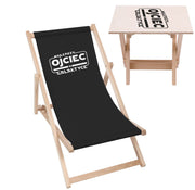 Set Deck Chair and Table Best Father in the Galaxy