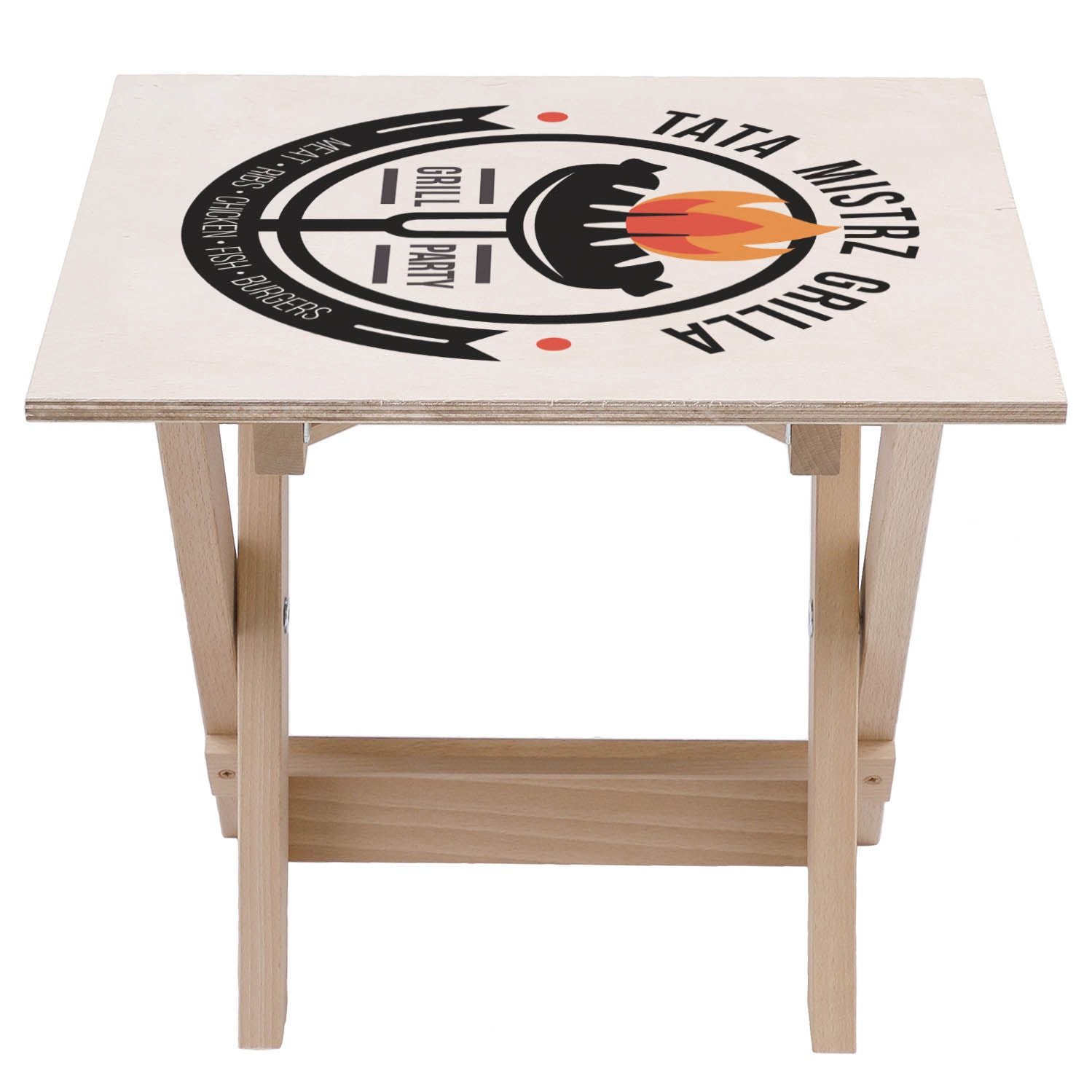Set Deck Chair and Table Dad Grill Master