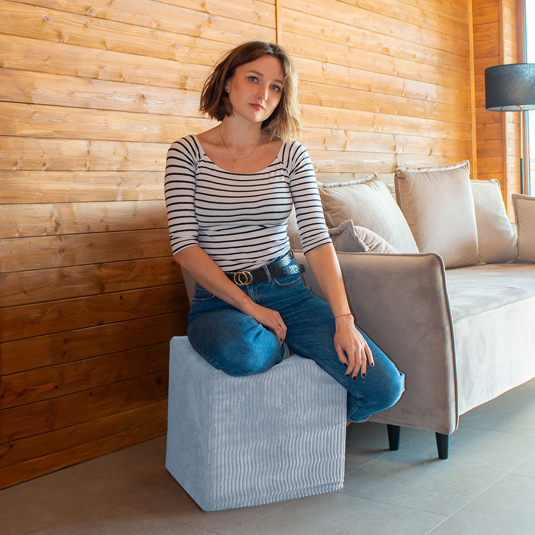 Qubik Pouf Baltic Sea-40x40 cm