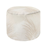 Kulatá taburetka podnožka Beige Warm Pampas Grass