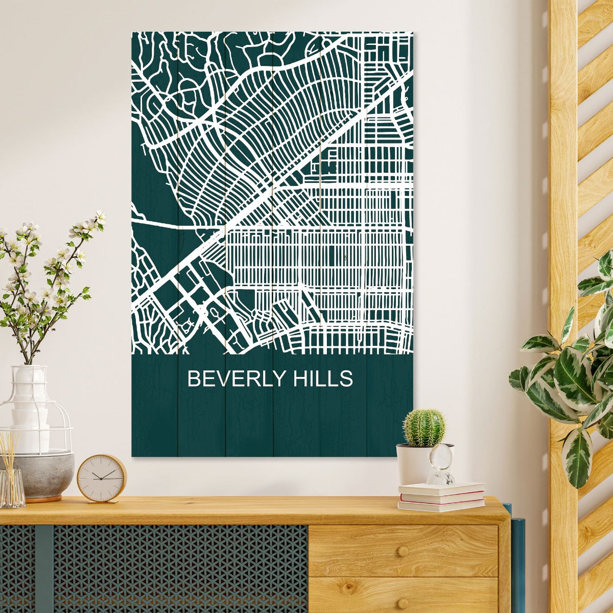 Wood Picture Beverly Hills-50x70 cm