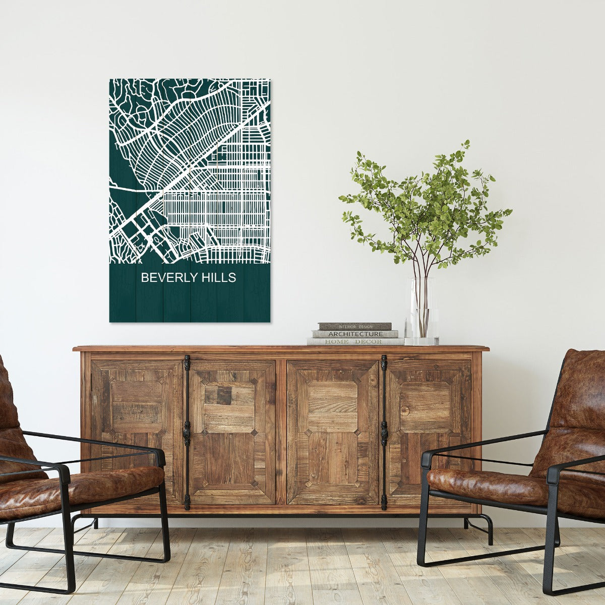 Obraz Wood Beverly Hills-40x60 cm