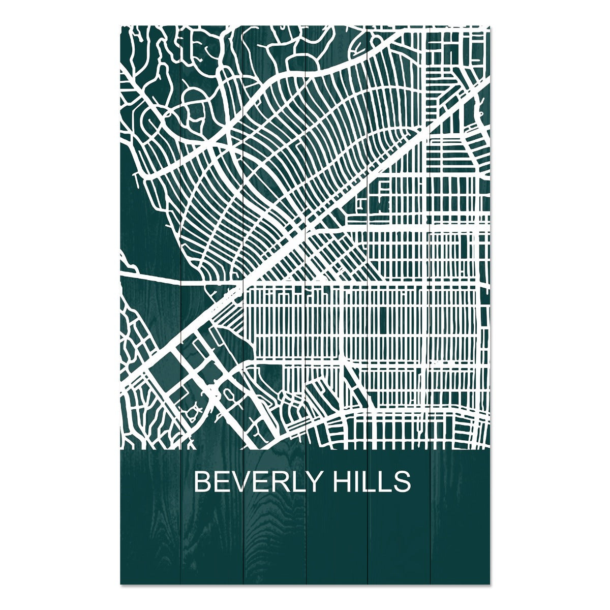 Wood Picture Beverly Hills-60x90 cm