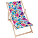 Wooden deck chair Big Flowers-M