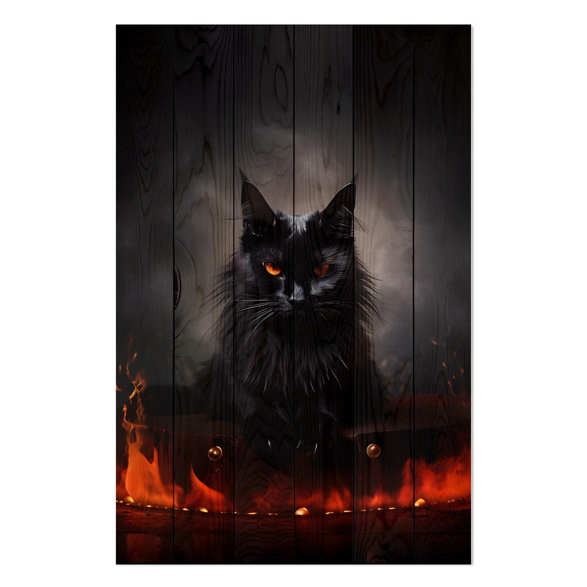 Bild Wood Black Cat Energy-40x60 cm