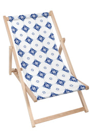 Dřevěné lehátko Blue Tiles