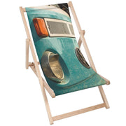 Dřevěné lehátko Blue Camper