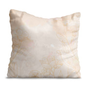 Kissen Boho Beige Blumen-Velvet