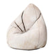 Puf Pearshape béžové kvety