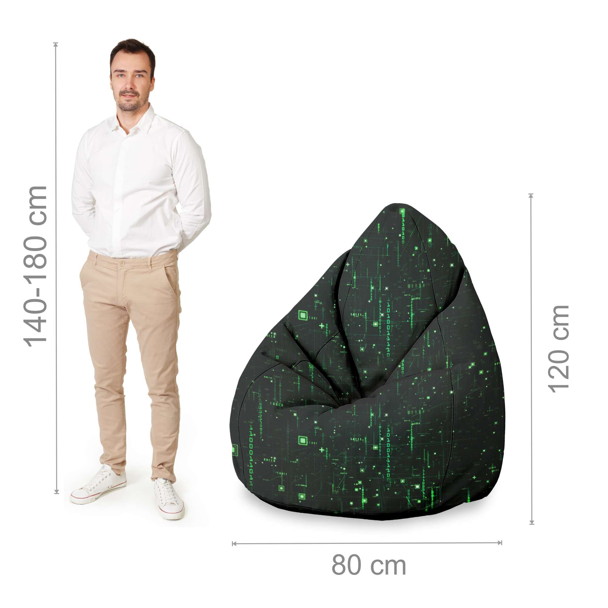 Puf Pearshape zlatý sen