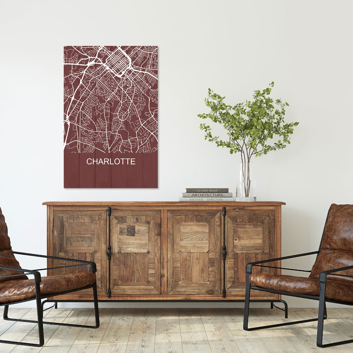 Obraz Wood Charlotte-50x70 cm