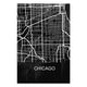 Wood Picture Chicago-40x60 cm