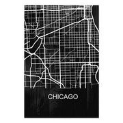 Wood Picture Chicago-60x90 cm