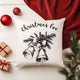 Christmas Eve White Panama Pillow