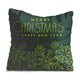 Christmas Green Snowflakes Pillow-Velvet