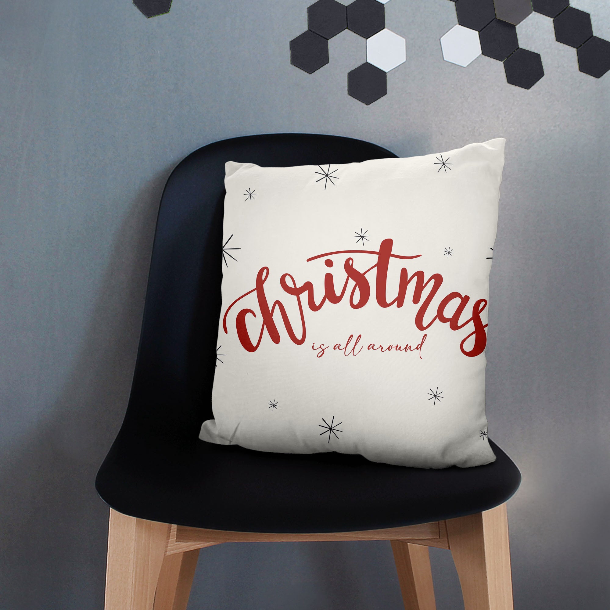 Christmas is all Around Pillow-Velvet