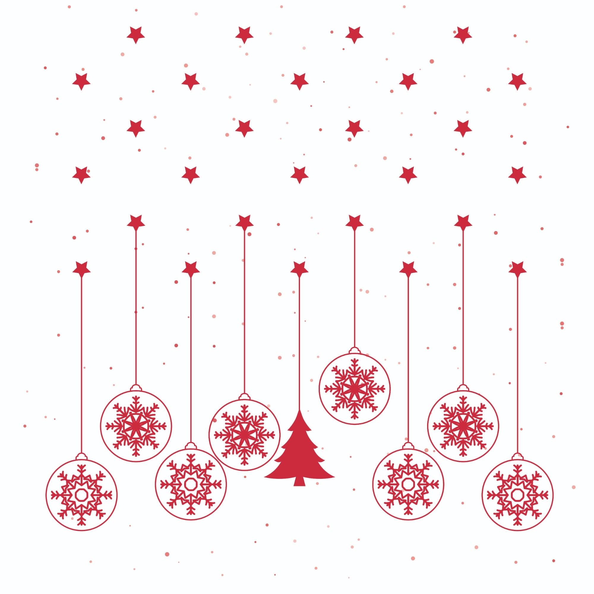Polštář Christmas Red Balls